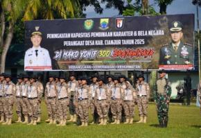 Bupati Cianjur dr. Wahyu Buka Pelatihan Karakter dan Bela Negara untuk 250 Perangkat Desa