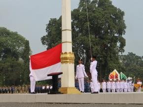 Kapolres Subang Tampil Membacakan Pembukaan UUD 1945 pada Upacara Kemerdekaan RI Ke- 81 Tahun 2026 Tingkat Kabupaten Subang