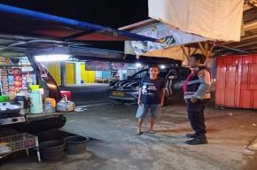 Prekat Polsek Banyusari Giat Patroli Jalan Raya Antisipasi Kejahatan