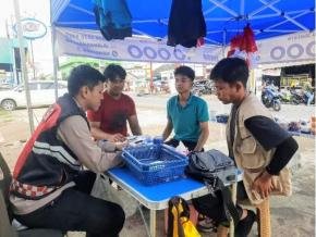 Cegah Penyebaran TPPO, Bhabinkamtibmas Polsek Telagasari Sebar Himbauan