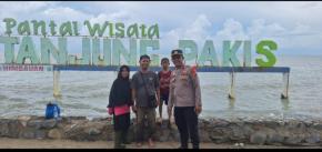 Jelang NATARU 2025, Polsek Pakisjaya Polres Karawang Siapkan Pengamanan Di Pantai Wisata Tanjung pakis