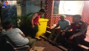 Bhabinkamtibmas Polsek Lemahabang Laksanakan Patroli KRYD Malam Di Desa Pulojaya