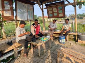 Anggota Polsek Batujaya Antisipasi GU Kamtibmas di Tempat Wisata Candi Jiwa Batujaya