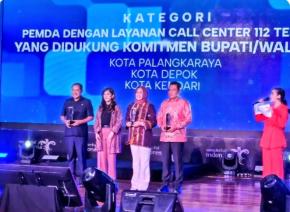Kota Depok Meraih Penghargaan Dukungan Layanan Call Center 112 Terbaik Tahun 2025 dari Direktorat Jenderal Infrastruktur Digital (DJID) Kementerian Komunikasi dan Digital (Kemenkomdigi), 