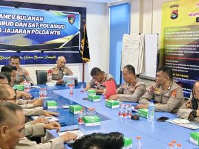Anev Bulanan Ditpolairud dan Satpolairud Polres Jajaran Polda NTB