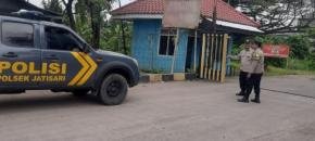 Samapta Polsek Jatisari Sampaikan Pesan Kamtibmas Kepada Security PT. ABB