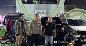 PLH Kapolsek Lemahabang Pimpin Patroli KRYD Malam Di Situs Budaya Makam Syekh Quro