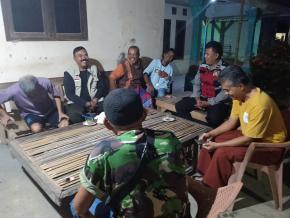 Upaya Pak Bhabinkamtibmas Polsek Telagasari Sampaikan Himbauan Kamtibmas Kepada Masyarakat Binaan