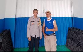 Bhabinkamtibmas Polsek Klari Ingatkan Warga Bahaya Banjir di Musim Hujan