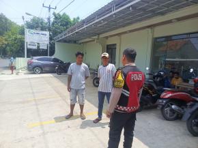 Himbau petugas parkir agar tetap menjaga kamtibmas di wilayahnya, Dalam Giat Operasi Cipta Kondisi Polsek Tempuran.