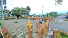 Kabid SDM dan Sarpras RSUD Jatisari Tekankan Etos Kerja Humanis dalam Apel Pagi