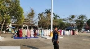Personel Polsek Klari Lakukan Pengamanan Pelaksanaan Salat Istisqa