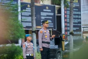 Kapolres Karawang Pimpin Apel Pengamanan Pergantian Malam Tahun Baru 2026