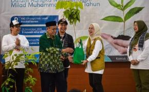 Ketua Tim Penggerak PKK Kabupaten Lebak, Ny. Belia Hasbi Asyidiki Jayabaya Hadiri Kegiatan Penanaman Bibit Pohon, Ajak Masyarakat untuk Lebih Peduli Lingkungan