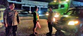 Patroli Perekat Polsek Jatisari Mobile ke tempat rawan antisipasi tawuran antar suporter