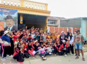 Antusiasme Grup Senam Sanggar Cleopatra Berkomitmen untuk Memenangkan Asdan yang Maju Mencalonkan Diri Sebagai Kades Cikampek Utara
