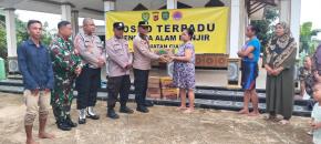 Polres Subang Salurkan Bantuan Logistik dan Lakukan Pendataan Dampak Banjir Sungai Ciasem