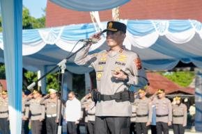 Pimpin Apel Perdana, Kapolda NTB: Kalau Belum Bisa Berprestasi, Jangan Mendatangkan Masalah