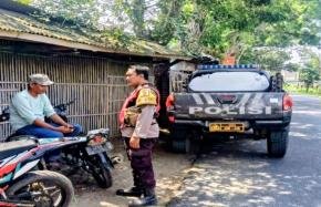 Upaya Anggota Prekat Polsek Banyusari Giat Patroli Jalan Raya Antisipasi Kejahatan di Wilkum Binaan