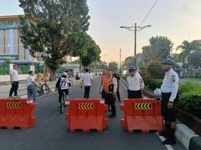 Ditpamobvit Polda NTB Intensifkan Patroli di Car Free Day Udayana, Jaga Kenyamanan Ribuan Pengunjung