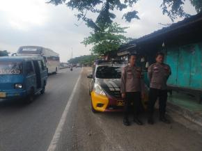 Tekan Kejahatan Polsek Kotabaru Lakukan Patroli di Jalur Pantura