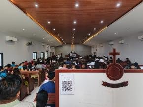 Personil Polsek Klari Amankan Kegiatan di Gereja Sultan Mazmur