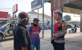 Upaya Personil Polsek Telagasari Sebar Himbauan Cegah Aksi Premanisme
