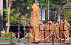 Pj Sekda Kabupaten Bekasi Ida Farida Pimpin Apel Pagi, Dorong Efisiensi Anggaran dan Pelayanan Publik yang Transparan