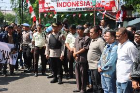 Polres Subang Gelar Pengamanan Aksi Unjuk Rasa Aliansi Mahasiswa Subang