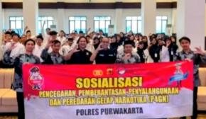 Bentengi Generasi Sejak Hari Pertama Sekolah, Polres Purwakarta Tanamkan Kesadaran Bahaya Narkoba