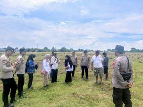 Polisi Kotabaru Cek Lahan yang Ditanami Jagung Hibrida Dalam Rangka Dukung Ketahanan Pangan