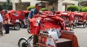 190 Becak Listrik Bantu Pengemudi Lansia di Bekasi, Ringankan Beban Kerja dan Jaga Penghasilan