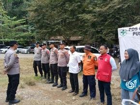 Polres Karawang Amankan Wisata Green Canyon di Tengah Libur Lebaran, Pengunjung Mulai Padat