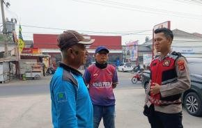Personil Polsek Telagasari Gencar Sebarkan Himbauan Cegah Aksi Premanisme