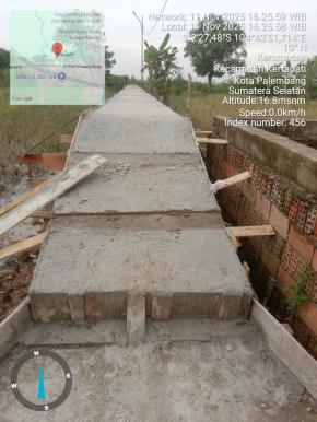 Diduga Proyek Siluman Jalan Setapak Di Kelurahan Keramasan Dibangun Sia-sia, Jalan Mentok Sawah