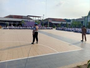 Personil Polsek Telagasari Beri Penyuluhan, Ajak Pelajar Fokus Belajar dan Tidak Terprovokasi Aksi Unjuk Rasa