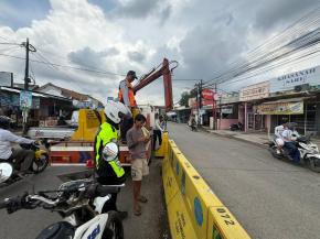 Sukseskan Ops Lilin Lodaya 2025, Satlantas Polres Karawang Lakukan Penutupan U turn di Sejumlah Wilayah