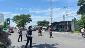 Antisipasi Kepadatan Pasca Lebaran, Polda NTB Atur Arus Lalu Lintas di Pasar Pagesangan