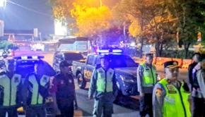 Kapolsek Klari Pimpin Patroli Skala Besar Malam Minggu, Sasar Terminal Bus Klari