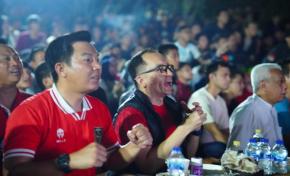 Dukung Garuda Muda Indonesia, Polres Purwakarta Gelar Nobar Hingga Di Tiap Polsek