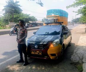 Polsek Kotabaru Intensifkan Patroli di Jalur Pantura Cegah Guantibmas Sore Hari 