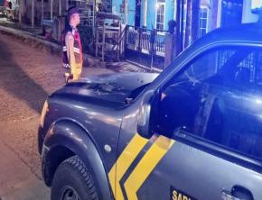 Personil Polsek Tegalwaru Patroli Malam Monitor Jalan Sepi di Kampung Waru Desa Wargasetra
