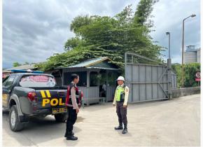 Laksanakan Patroli Prekat, Polsek Pangkalan Ajak Security untuk Jaga Kamtibmas di PT. Juishin
