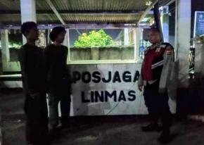 Bhabinkamtibmas Polsek Telagasari Sigap Jaga Kondusifitas Malam Bersama Warga Binaan