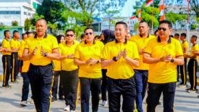 Polresta Karawang dan Brimob Perkuat Sinergitas, Dua Pimpinan Satu Angkatan Akpol 2004