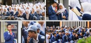 Selasa Literasi, SMK Tri Mitra Kotabaru Tanamkan Budaya Baca dan Percaya Diri Sejak Dini