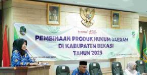 Pemerintah Kabupaten Bekasi bersama Biro Hukum dan HAM Provinsi Jabar Gelar Pembinaan Produk Hukum Daerah