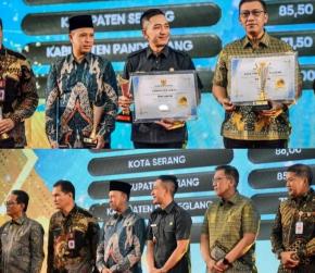 Bupati Lebak Moch. Hasbi Asidiki Jayabaya Raih Penghargaan Predikat Sangat Baik Pengelolaan Keuangan dan Aset Daerah Tingkat Provinsi Banten.