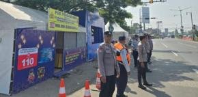 Antisipasi Kepadatan Arus Mudik, Polres Karawang Siagakan Personel di Pos Pam Tanjung Pura