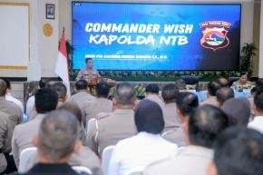 Kapolda NTB Kenalkan Commander Wish dan 8 Program Prioritas